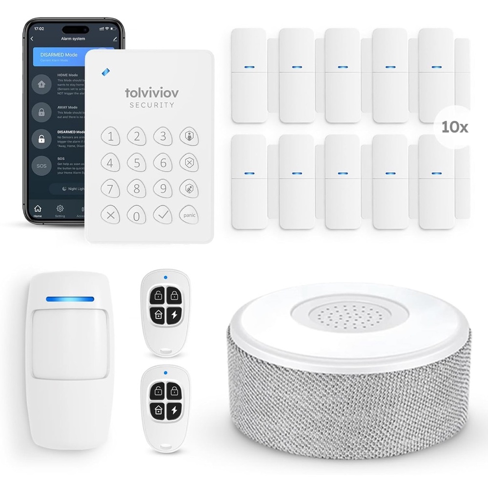 Tolviviov Security System with Sensors and Keypads brand new
